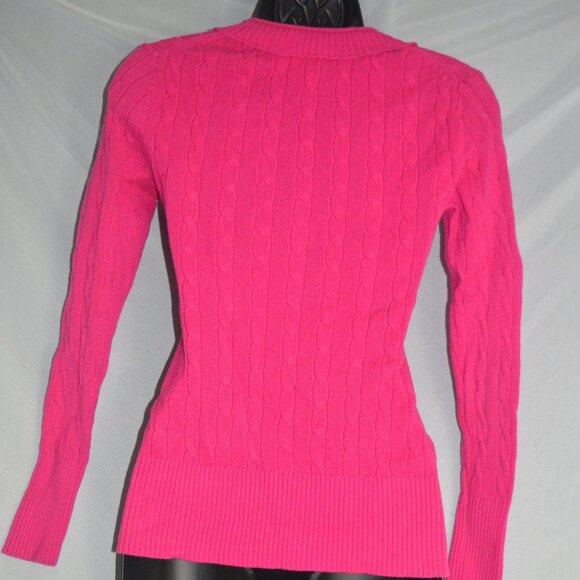 Ann Taylor Loft pink sweater size small 100% cotton - Picture 2 of 3
